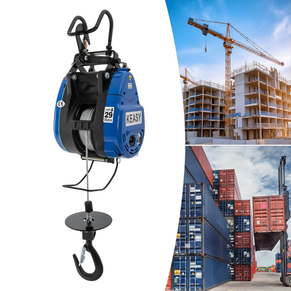 250kg Electric Hoist Lifting Equipment w/Wireless Remote Control Electric Winch