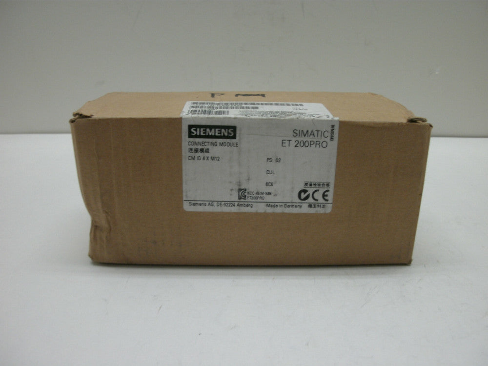SIEMENS 6ES7 194-4CA00-0AA0 CONNECTING MODULE CM 10 4 X M12 ET 200PRO NEW IN BOX