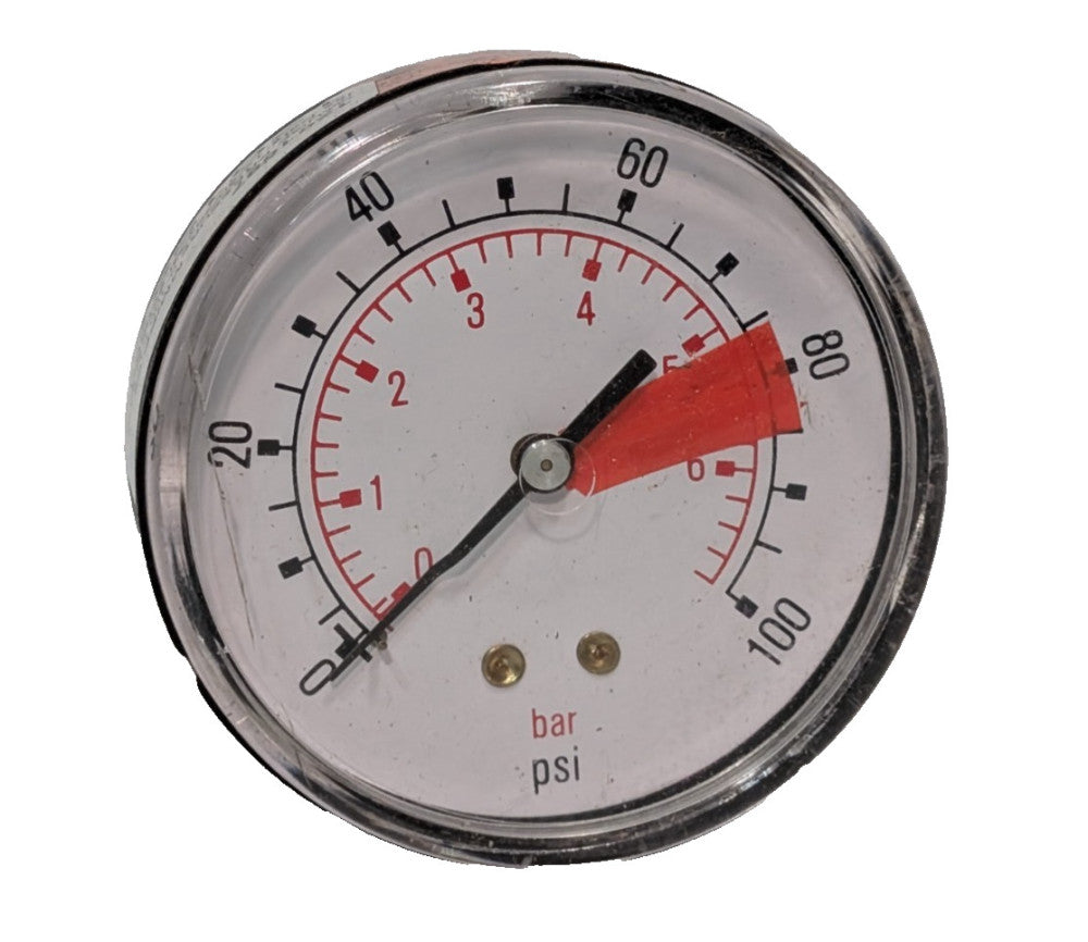 Unbranded 1201587 0-100 PSI, industrial assembly pressure gauge component