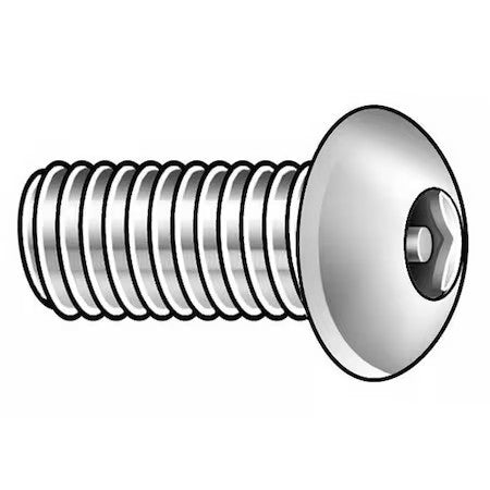 Tamper-Pruf Screws 22420 3/8"-16 X 1-1/4 In Hex Button Tamper Resistant Screw,