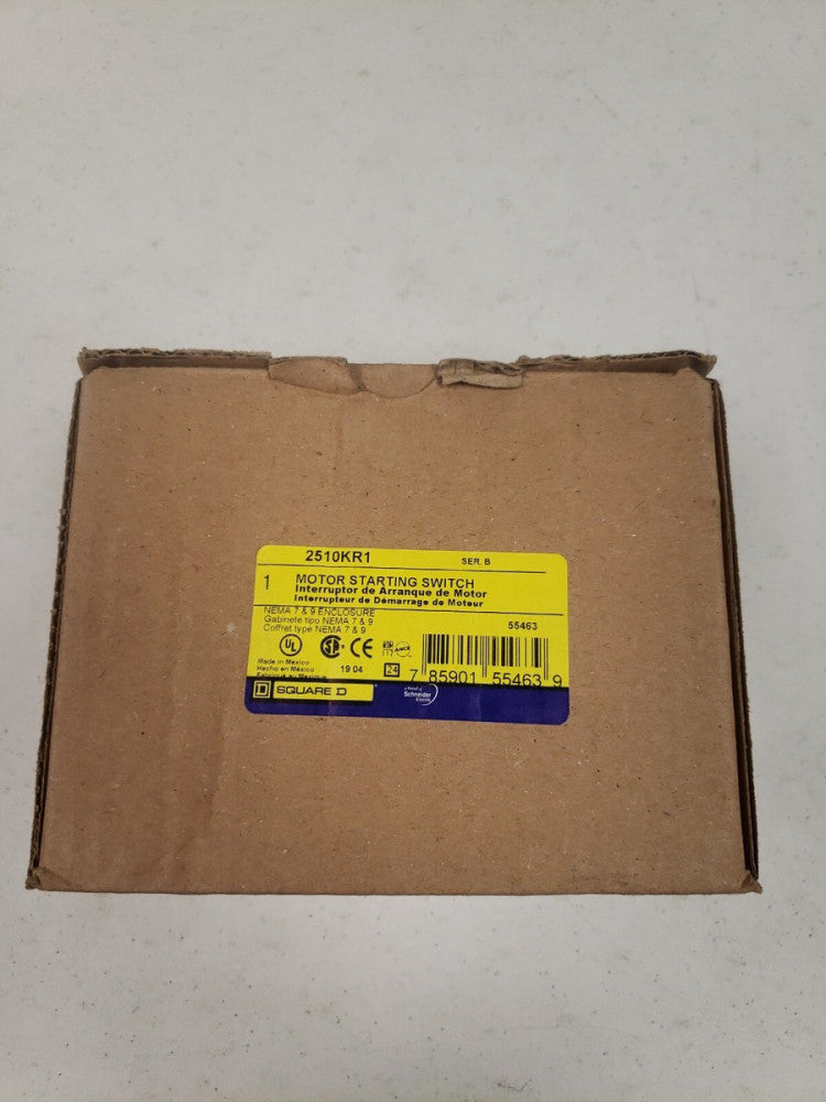 New Square D 2510KR1 Motor Starting Switch Ser B 7&9 Enclosure Type 3R 600V