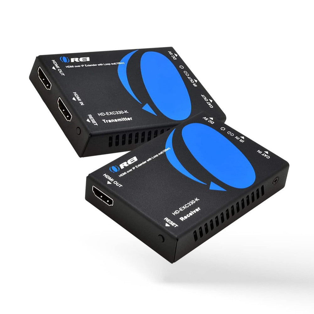 OREI HDMI over Ethernet Extender Over CAT5/CAT6 over IP IR Upto 330(HD-EXM330-K)