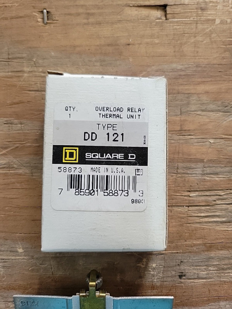 1- New Old Stock! Square D Overload Relay Thermal Units DD121