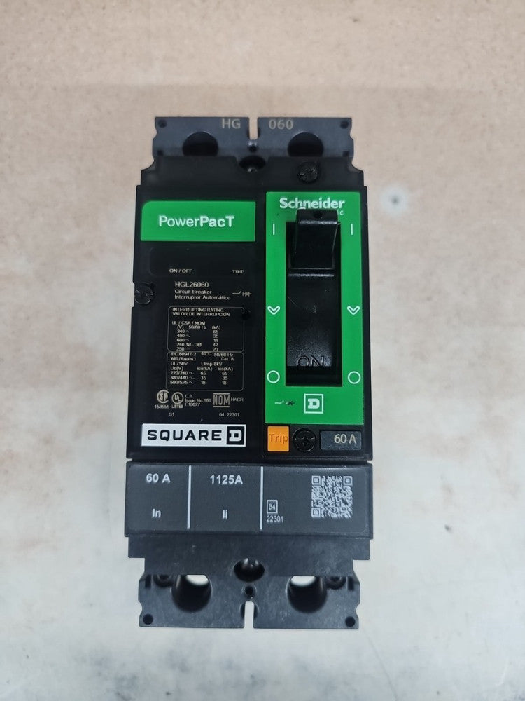New no Box Square D PowerPact Circuit Breaker 2P 60A  HGL26060