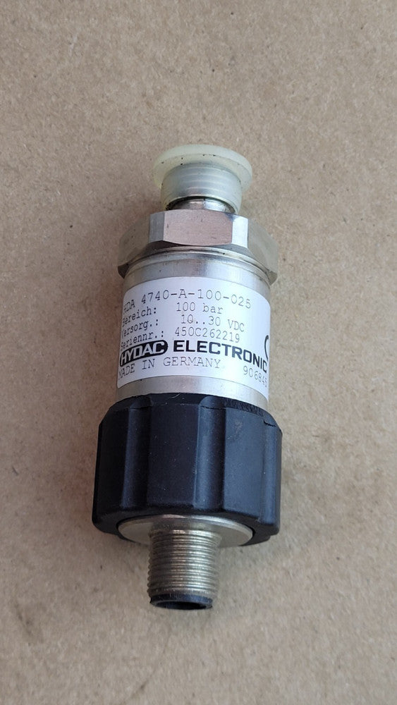 Hydac HDA 4740-A-100-025 Hydraulic Pressure Transmitter 10-30VDC 4-20mA