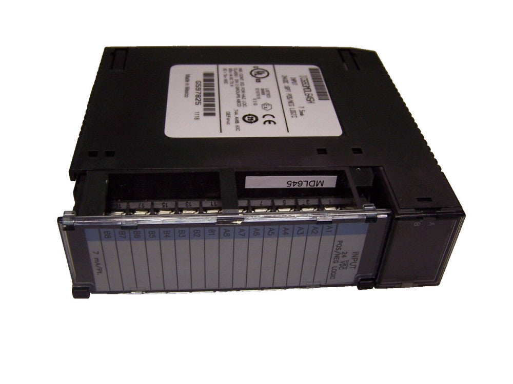 GE FANUC INPUT MODULE 7.5mA 90-30 SERIES 24 VDC 16 PT POS/NEG LOGIC IC693MDL645H