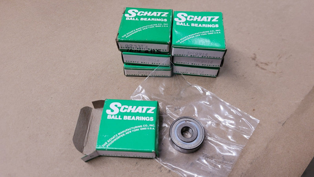 Lot Of 7 Schatz BR9914 Ball Bearings 3/8" Bore 1-1/8" OD