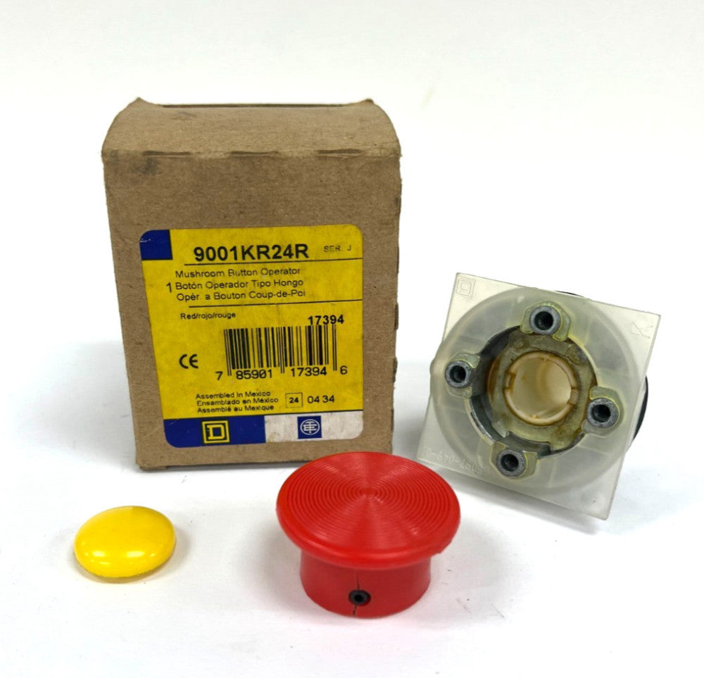 SQUARE D 9001KR24R PUSH BUTTON OPERATOR RED 1-3/4"