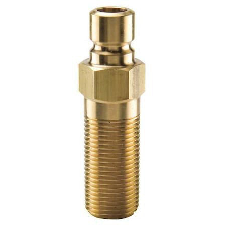 Parker Pn352-40 Coupler Nipple,1/4-18,3/8 In. Body,Brass
