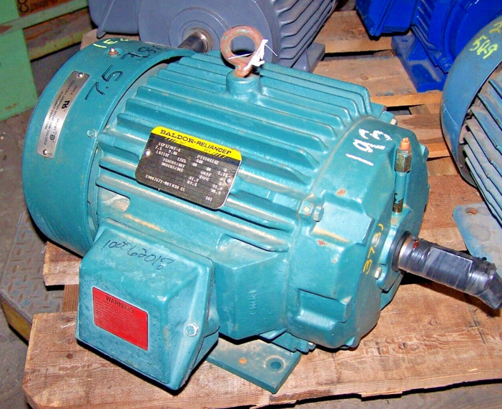 New Baldor 7.5 HP AC Electric Motor L0213T Frame ECP3770T-4  1765 RPM 460 VAC
