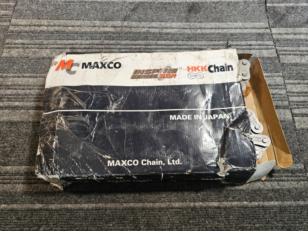 MAXCO 80-2 10ft 1″ Pitch Riveted ASME/ANSI Standard Roller Chain, Double Strand