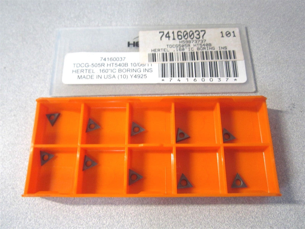 (H59873737) TDHH1.280.75.0.5 HT540B Solid Carbide Boring Insert - Pack of 10
