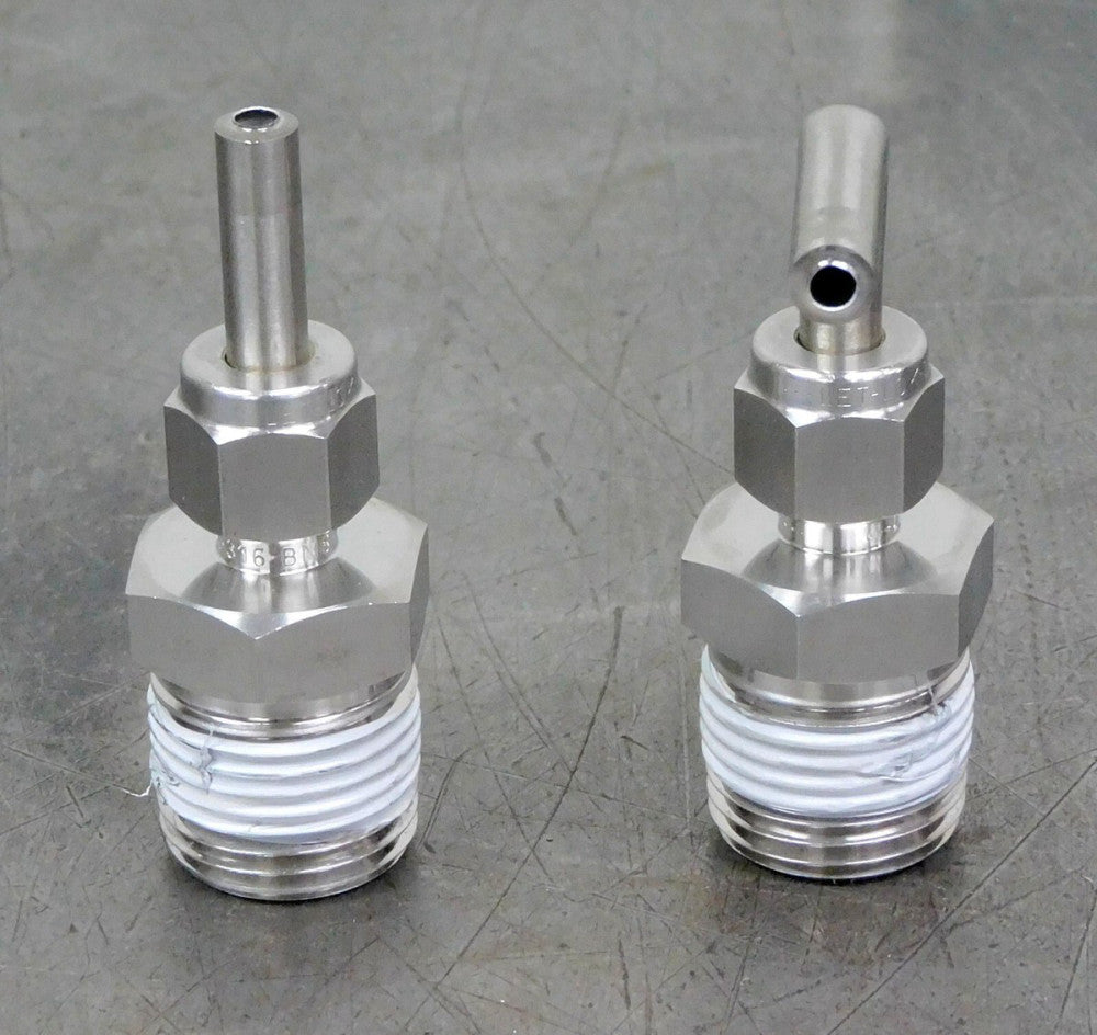 Ham-Let 768LSS1/4X1/2 Male Fitting Connector SS316 1/4 & 1/2 in NPT Lot of Two