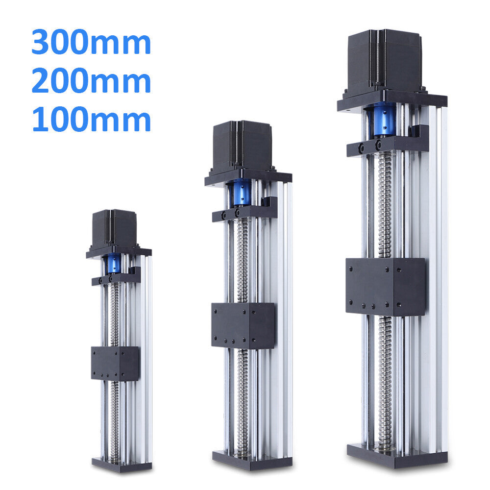 100/200/300mm Ball Screw Linear Rail Motion Slide Table + 23nema Stepper Motor