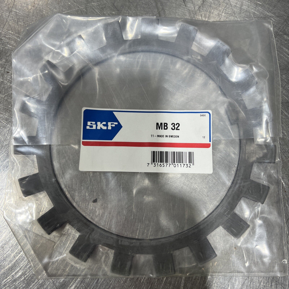 SKF MB 32 Lockwasher, Steel, 160mm Bore, 2.5mm Thick Nos Surplus