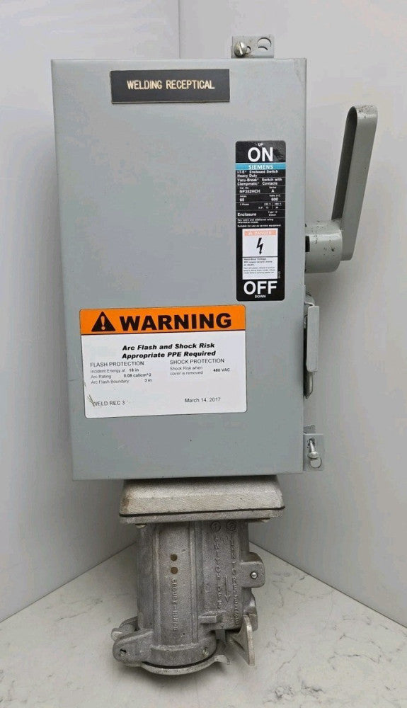 Siemens NF352H-CH Enclosed ITE Switch Vacu-Break Clampmatic 60A 3P Ser A Used 
