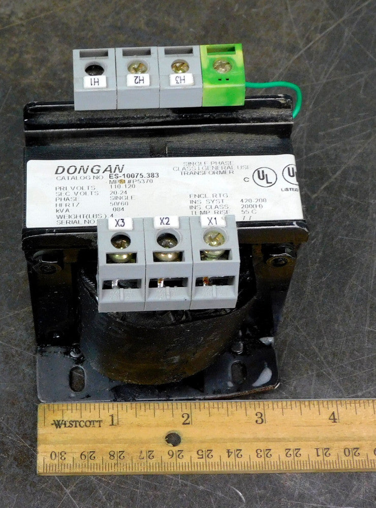 Dongan - ES-10075.383 Single Phase General Transformer 24-120 V 2-4A