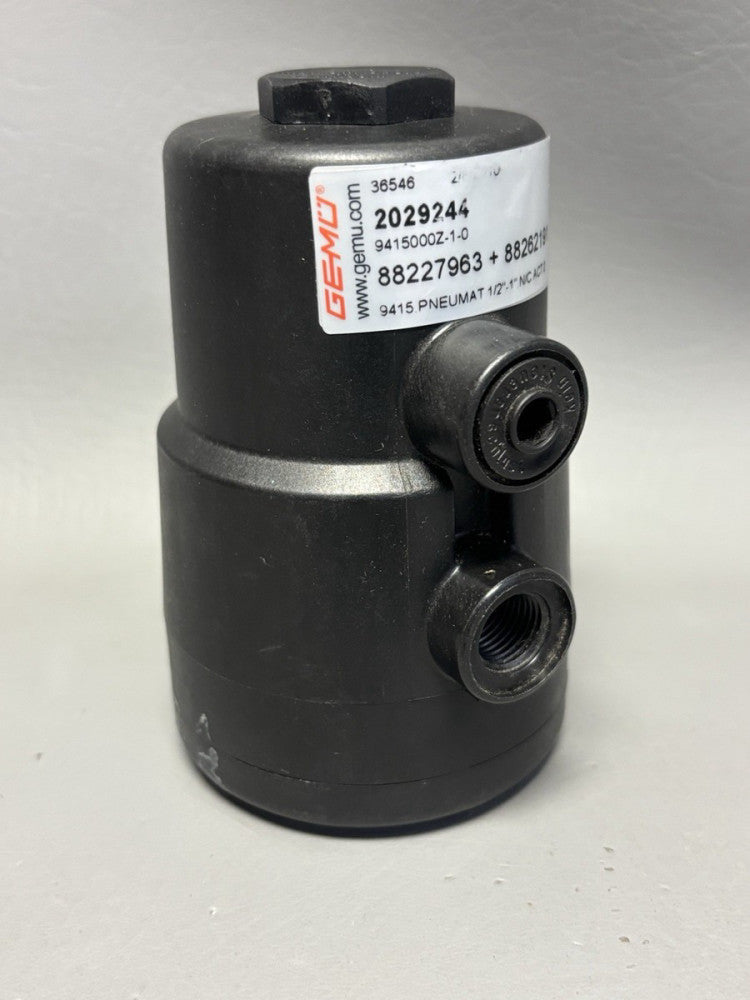 GEMU DIAPHRAGM VALVE 9415000Z-1-0 2029244 PNEUMATIC 1/2"-1"