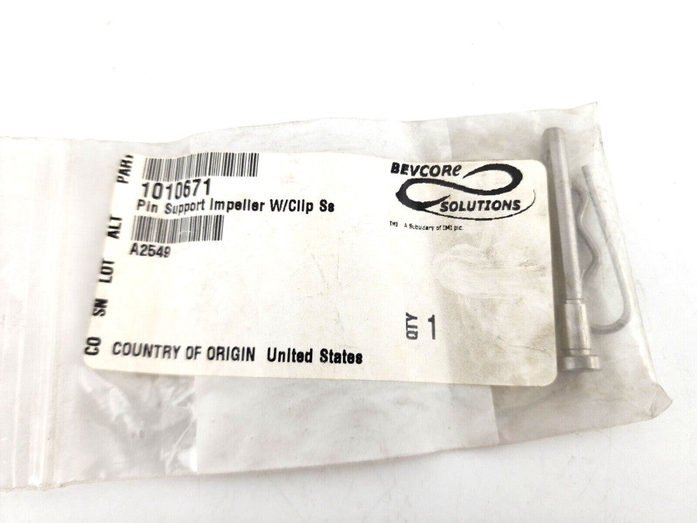 Cornelius A2549 PIN SUPPORT IMPELLER W/CLIP SS 1010671 A8420 A8430