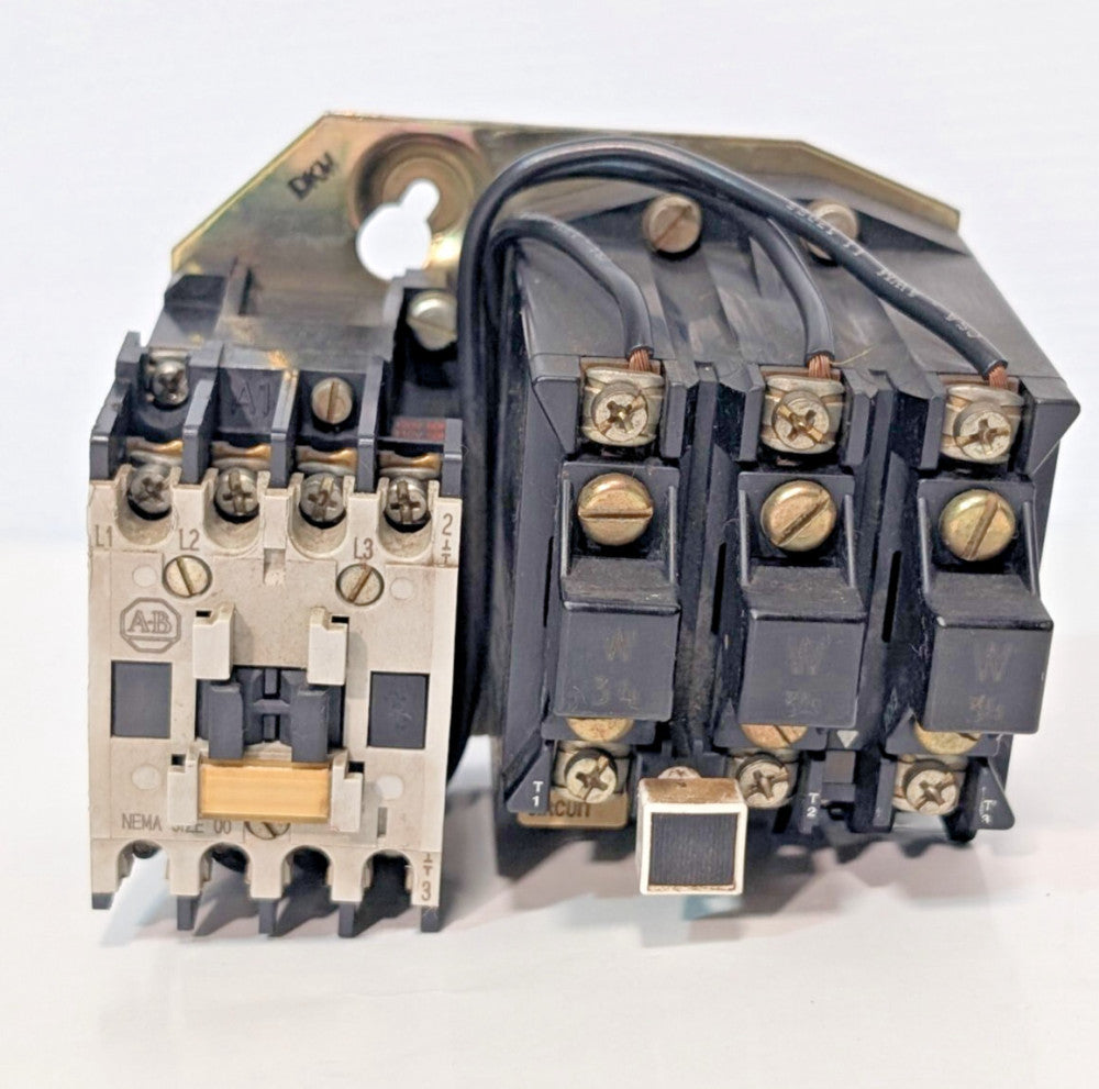 Allen Bradley 509-TOD Motor Starter, Series B, NEMA Size 00, 110/120VAC Coil