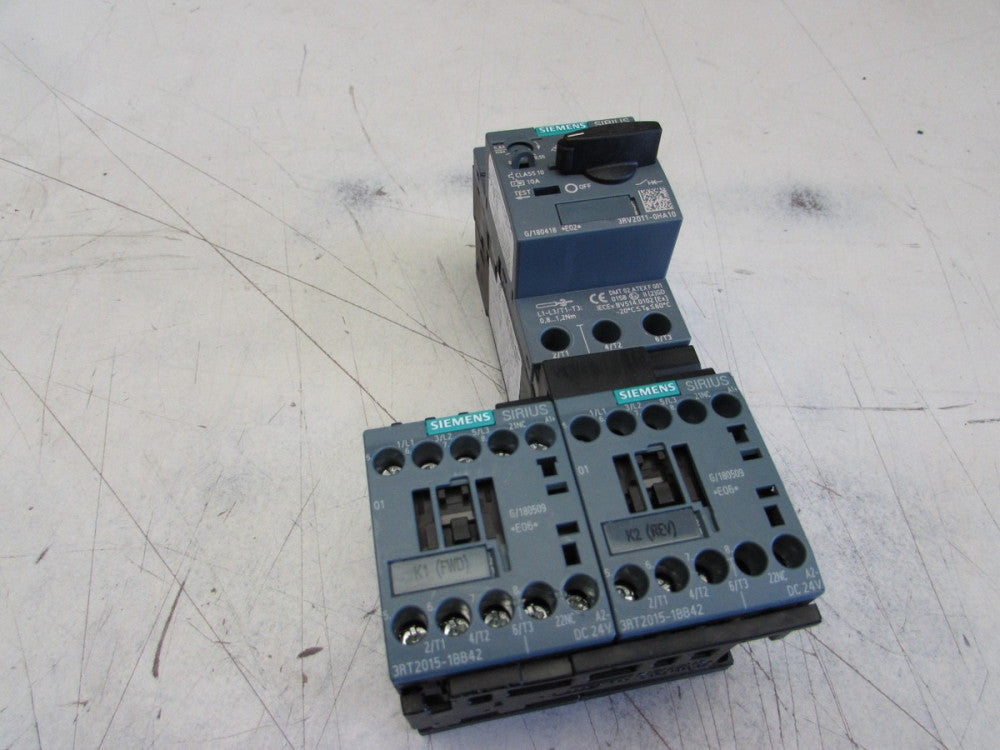 SIEMENS 3RA2110-0JA15-1BB4 REVERSING COMBINATION STARTER XLNT USED TAKEOUT M/O