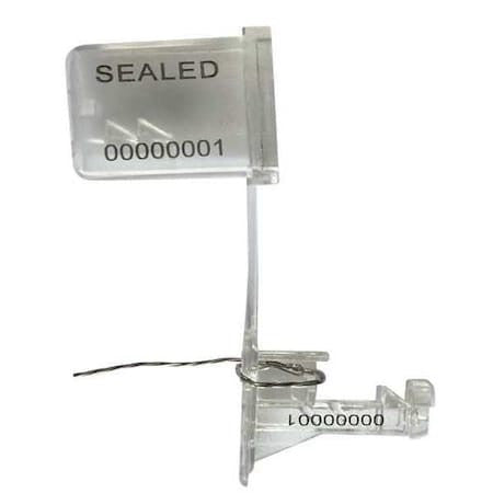 Tydenbrooks V35082181-27-Grai Polycarbonate Pl. Padlock Seal, Wire, 1-3/4"L,