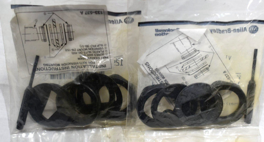 [Lot of 2] Allen Bradley 129-106-1 Anti-Vibration Mounting Kit for 6000 Series
