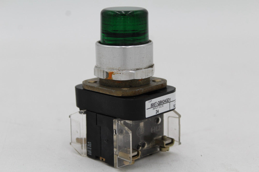 Allen Bradley 800T-QBH24GD1 Green Push Button
