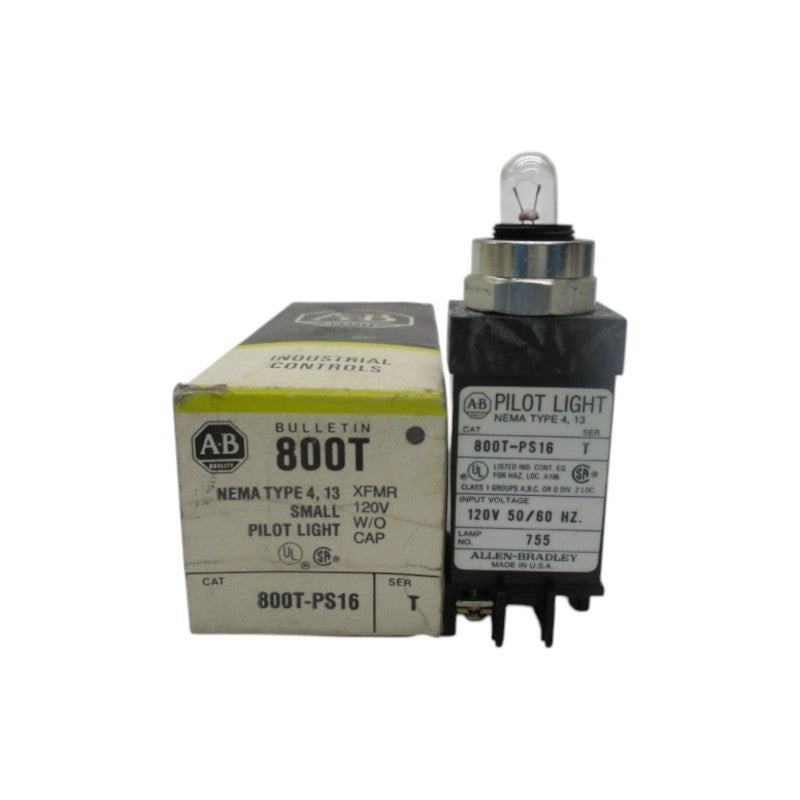 ALLEN BRADLEY 800T-PS16 SER. T 120V (BK/YL) NSMP