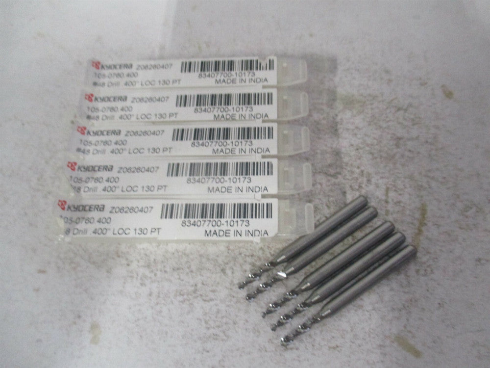 SGS (07353) #48 1/8" x 1-1/2" OAL Regular Spiral Circuit Board Drill Bit - Qty 5