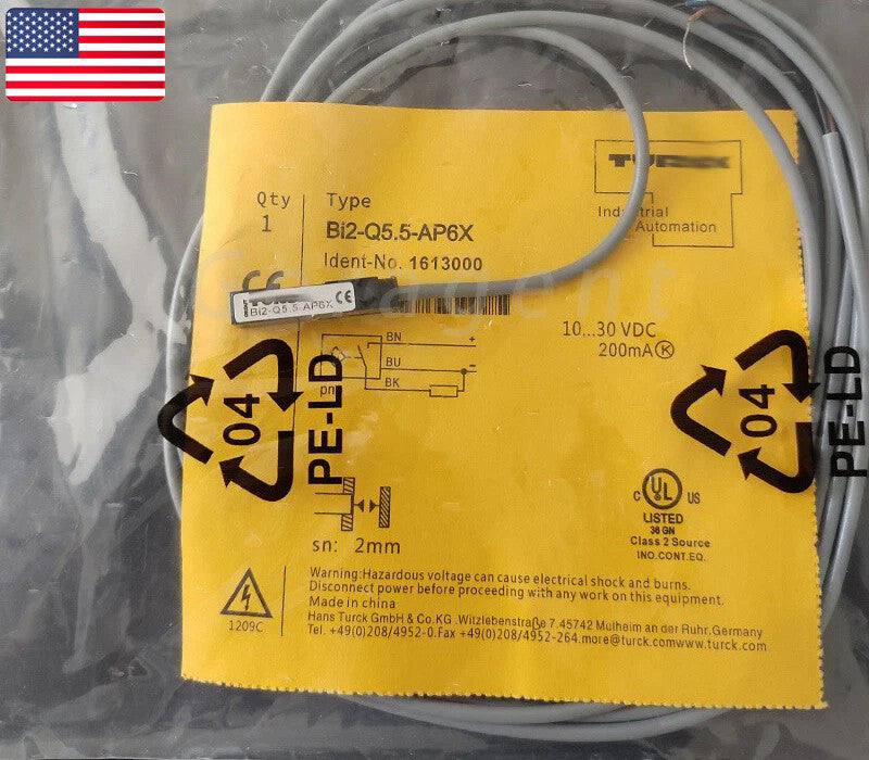 For Turck BI2-Q5.5-AP6X Inductive Proximity Sensor Switch 10-30VDC PNP -US Stock