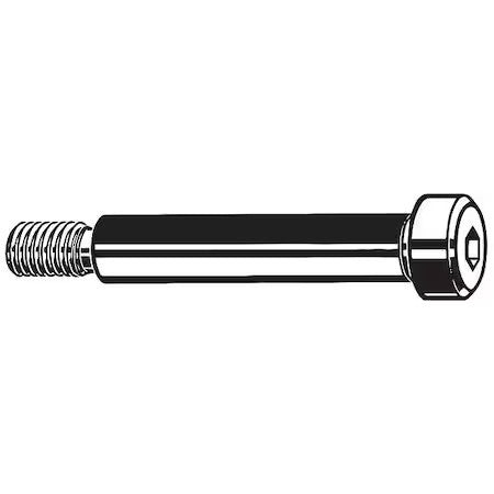 Zoro Select M07111.060.0012 Shoulder Screw, M5-0.80 Thr Sz, 9.5 Mm Thr Lg, 12