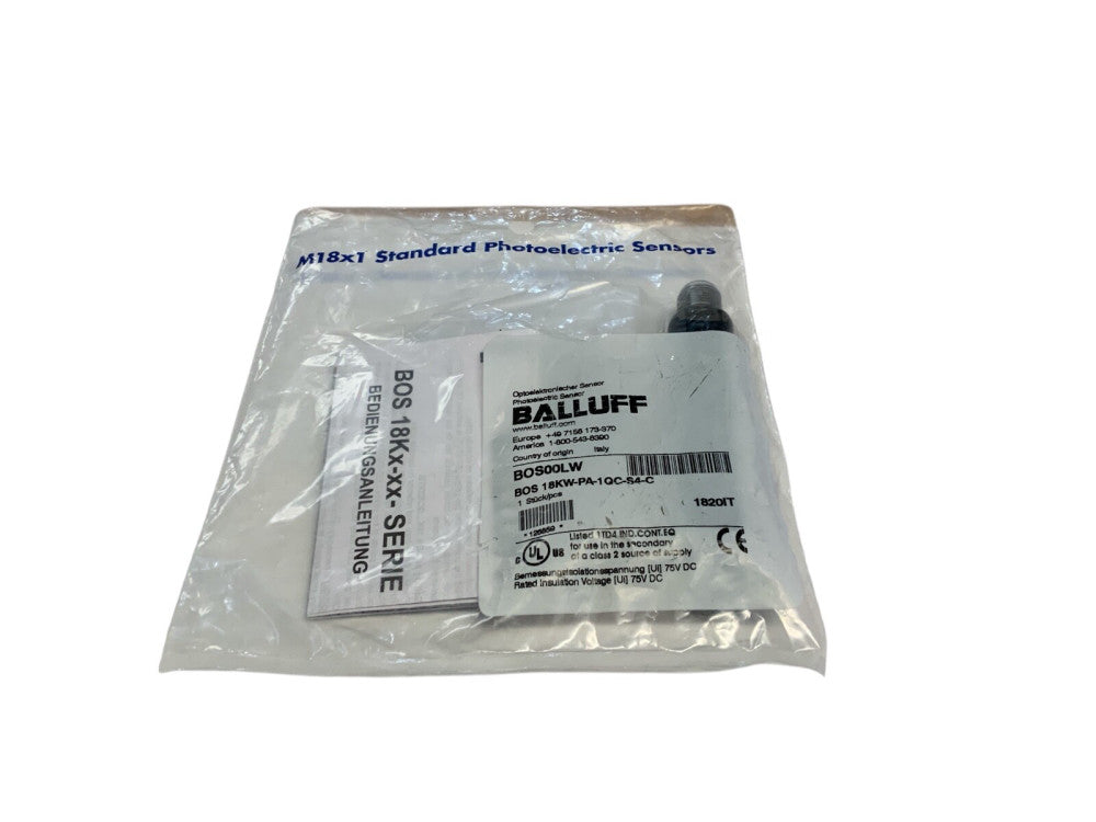 Balluff BOS00LW BOS 18KW-PA-1QC-S4-C Photoelectric Sensor 10-30v-dc