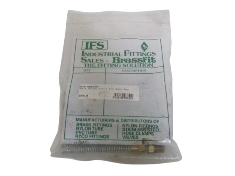 IFS 06SS4M4 BRASS FITTING (PKG OF 9) NSMP