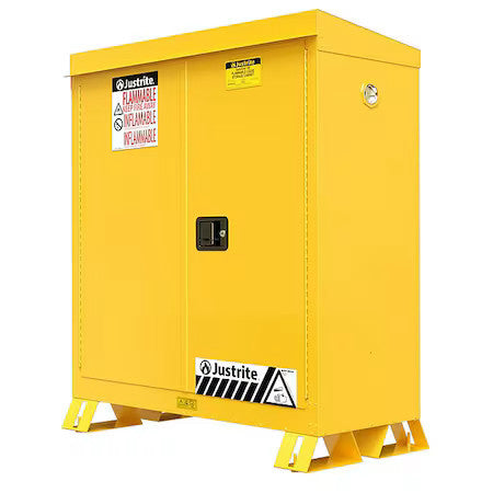 Justrite 813020 Hazardous Material Storage Cabinet, 30 Gal, 1 Shelves, Steel,