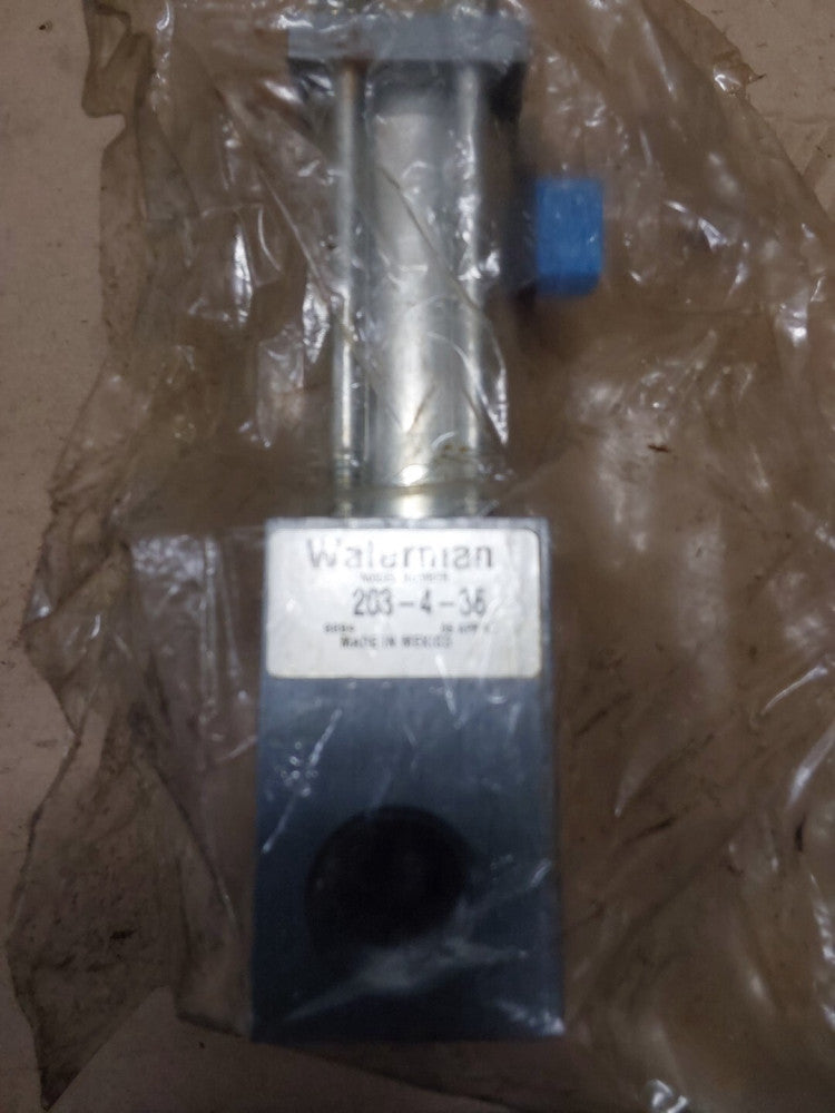 NOS Waterman Parker-Hannifin Solenoid Valve 203-4-36 Factory Sealed E115