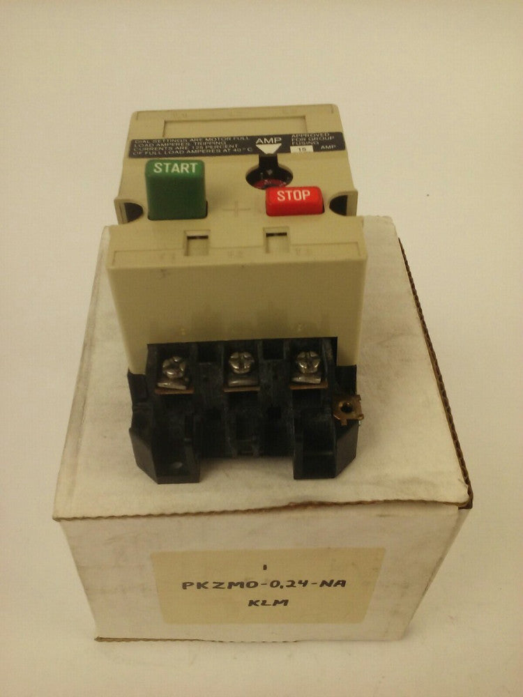 KLOCKNER MOELLER PKZM0-2,4-NA  MOTOR STARTER 15A 3P 600V 10HP, PKZM0-0,24-NA