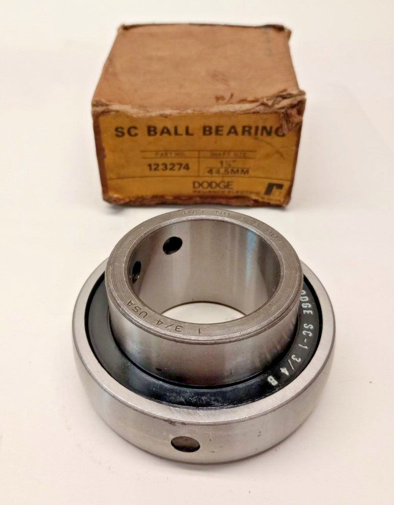 Dodge 123274  Insert Ball Bearing SC-1-3/4-B 1.75 ID x 3.345 OD x 1.60 Width