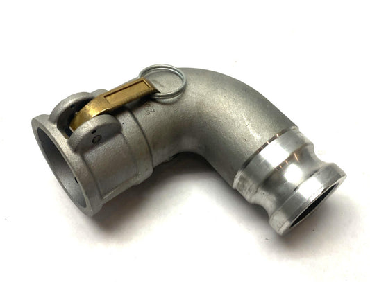2A-C90 Aluminum Cam and Groove Hose Fittng 90-Degree 2"