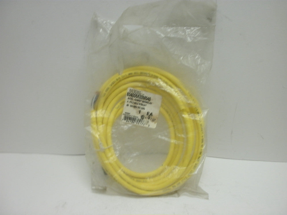 BRAD HARRISON 804006K03M040 SINGLE ENDED MICRO-CHANGE 4-POLE MALE STRAIGHT NIB