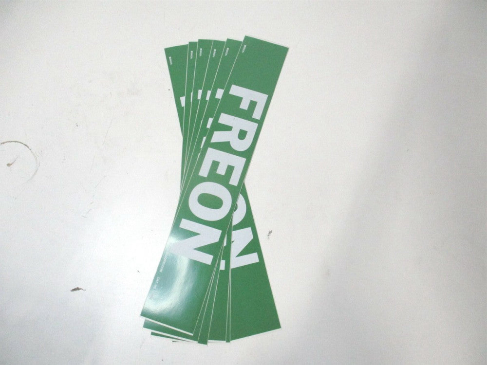 Brady (79109) 3-1/2" x 14" Green Freon Adhesive Pipe Marker - Lot of 6