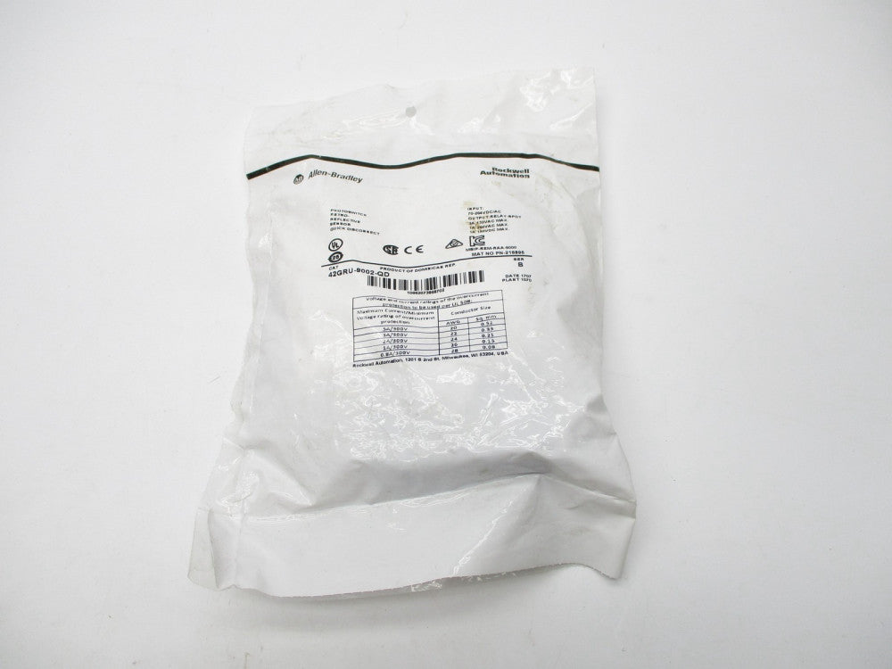 ALLEN BRADLEY 42GRU-9002-QD SER. B 70-264VDC/AC NSMP