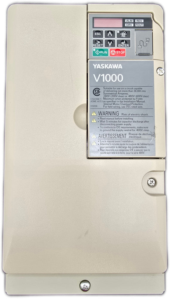 Yaskawa CIMR-VU4A0018FAA compact current vector drive