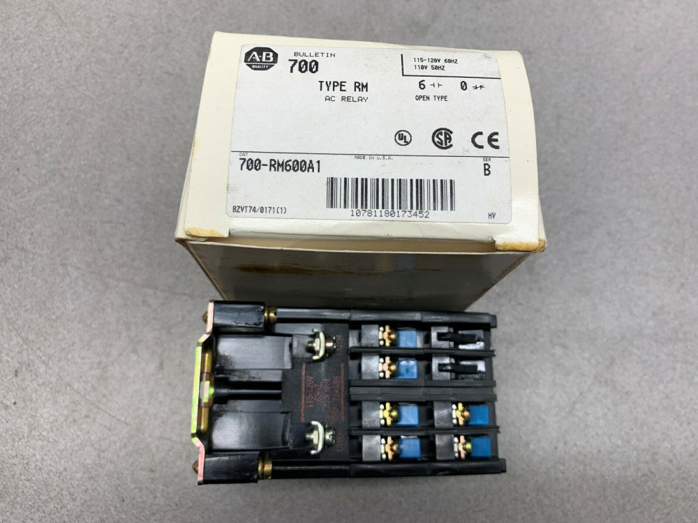 NEW IN BOX ALLEN BRADLEY RELAY 700-RM600A1