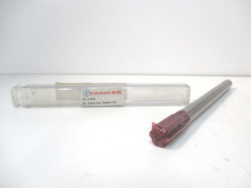 Yankee (431-0.6250) 5/8" x 9/16" x 1-1/4" OAL HSS RH Straight Chucking Reamer 