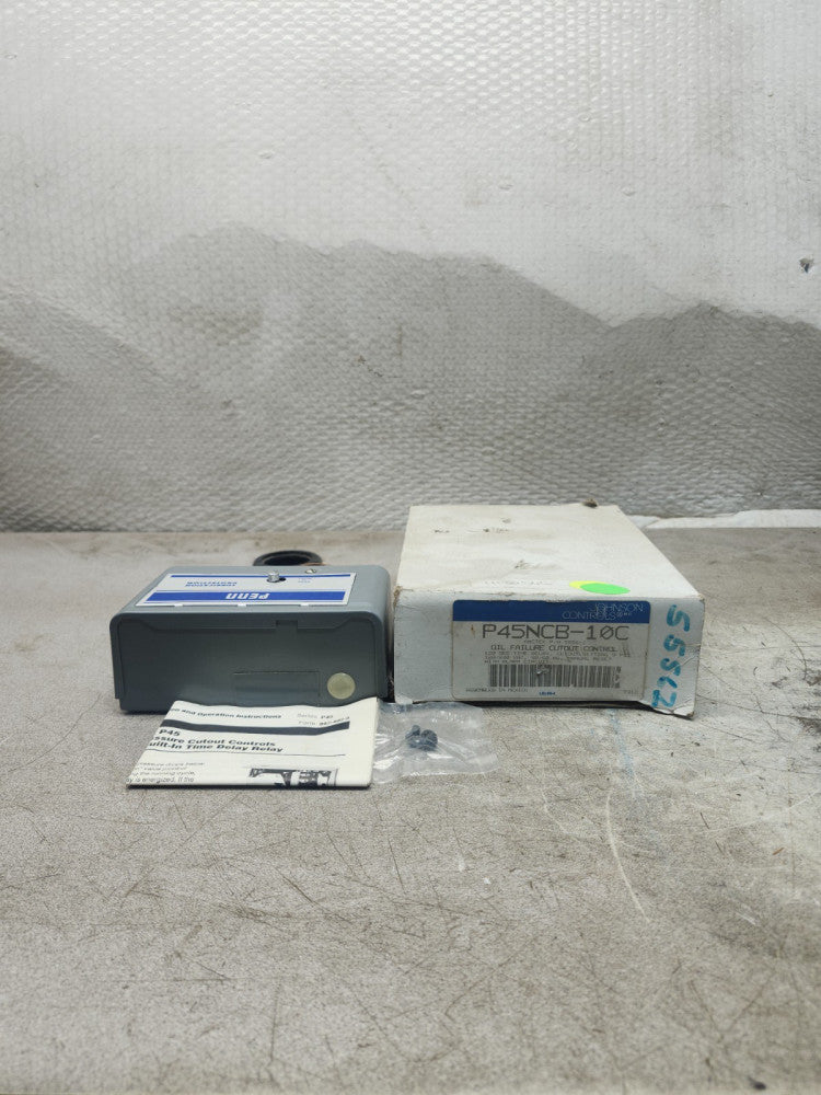 NEW IN BOX JOHNSON CONTROLS OIL FAILURE CUTOUT CONTROL P45NCB-10C