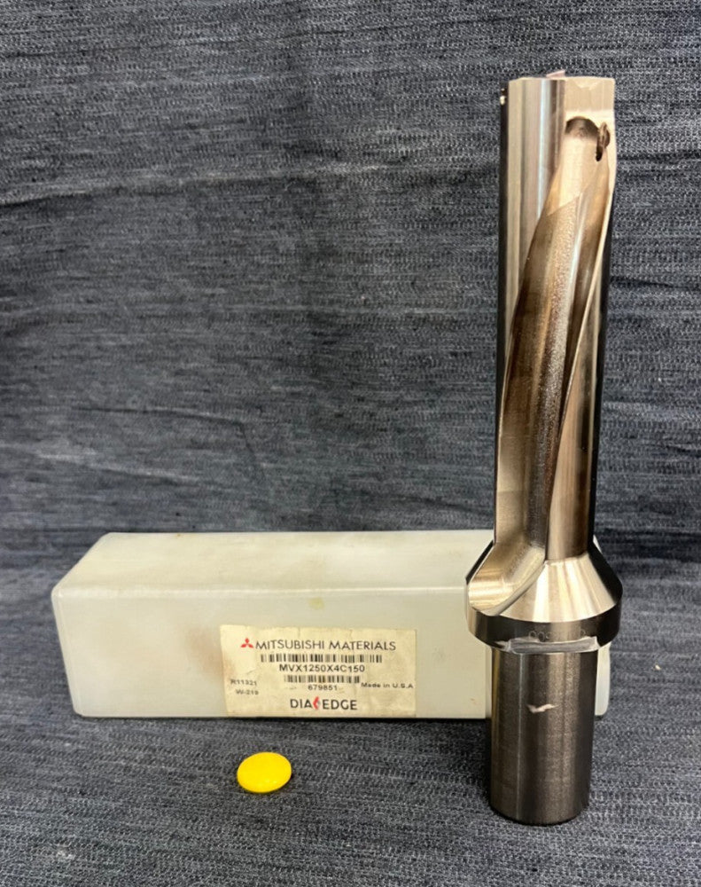 MITSUBISHI MATERIALS MVX120X4C150 INDEXABLE INSERT DRILL SERIES MVX DIA 1.25"