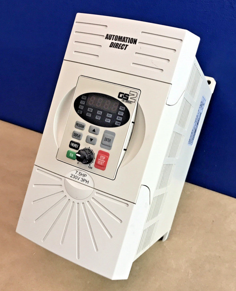Automation Direct GS2-27P5 AC Drive, 7.5HP, 240V, with GS2-KPD Keypad