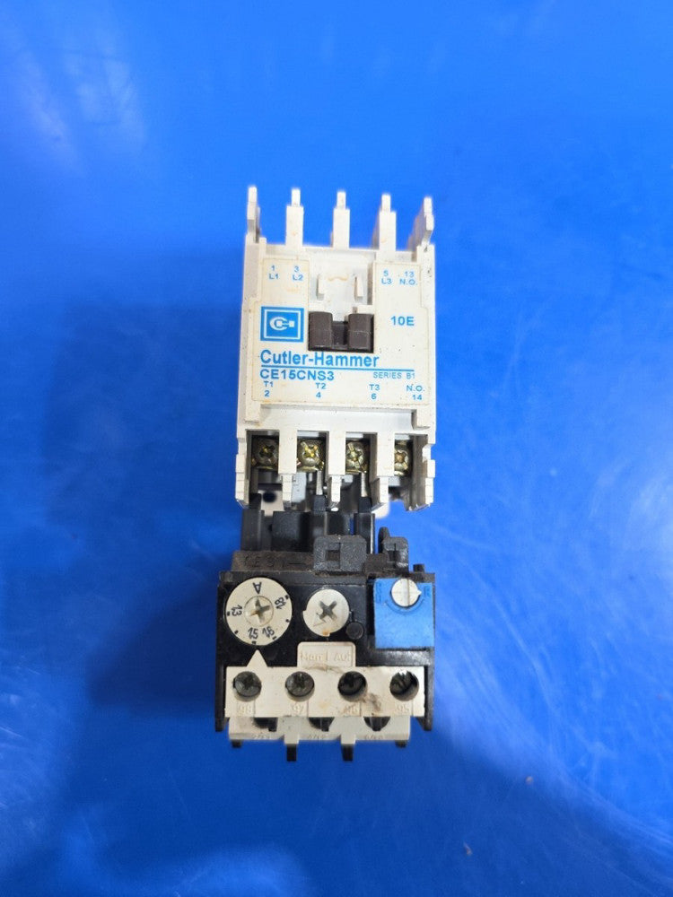 Eaton/Cutler Hammer CE15CNS3 Contactor 110/120V Coil W/ C316FNA3* Overload Relay