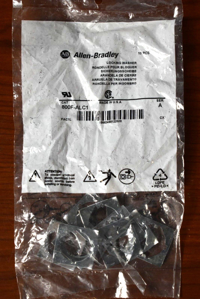 Allen Bradley 800F-ALC1 Locking Washer 800FALC1 (Pack of 10)